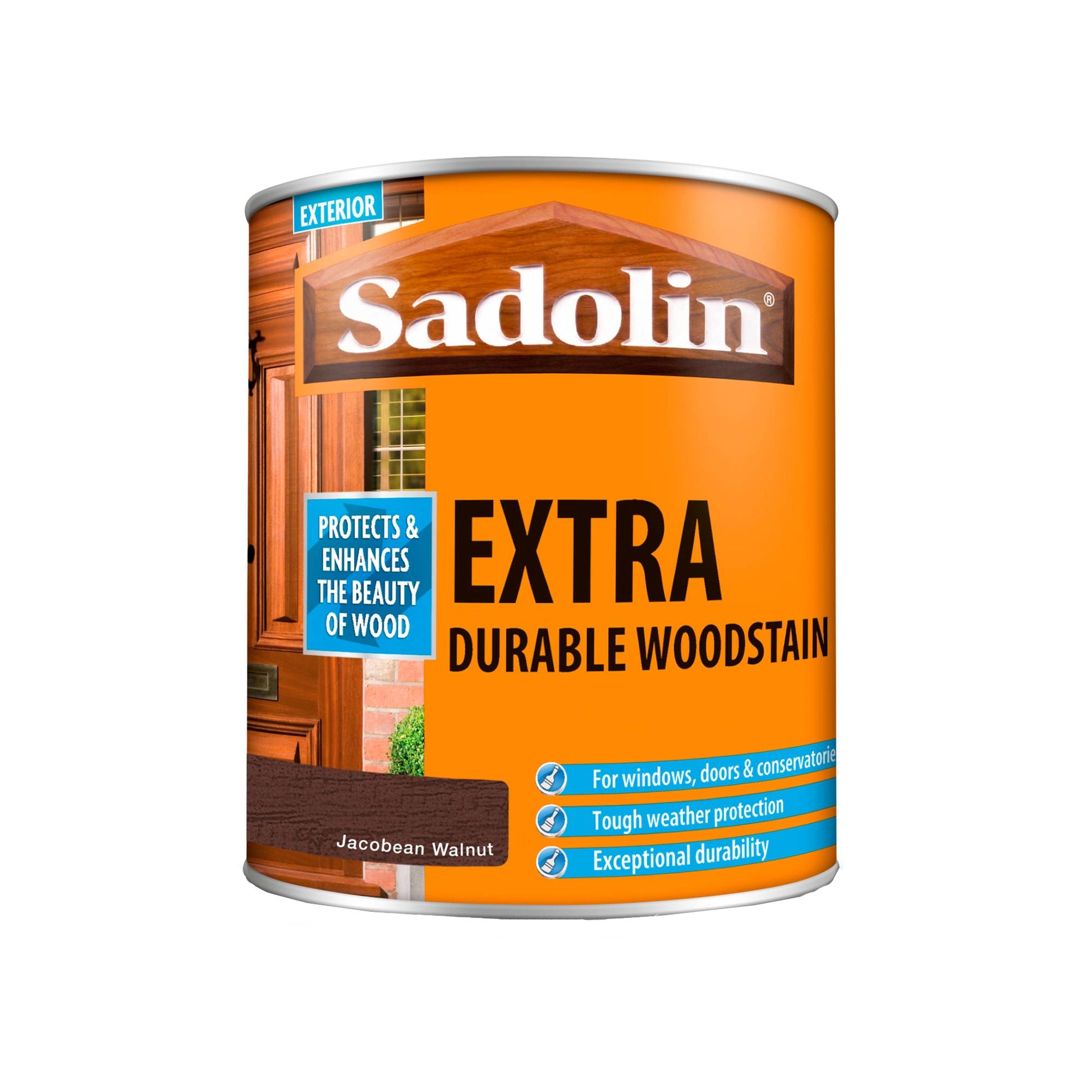 Sadolin Weatherproof Exterior Wood Stain for Ultimate Protection - Jacobean Walnut