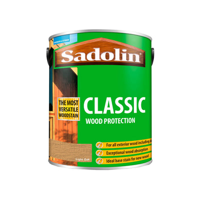 Sadolin Weatherproof Interior and Exterior Wood Stain - Light Oak