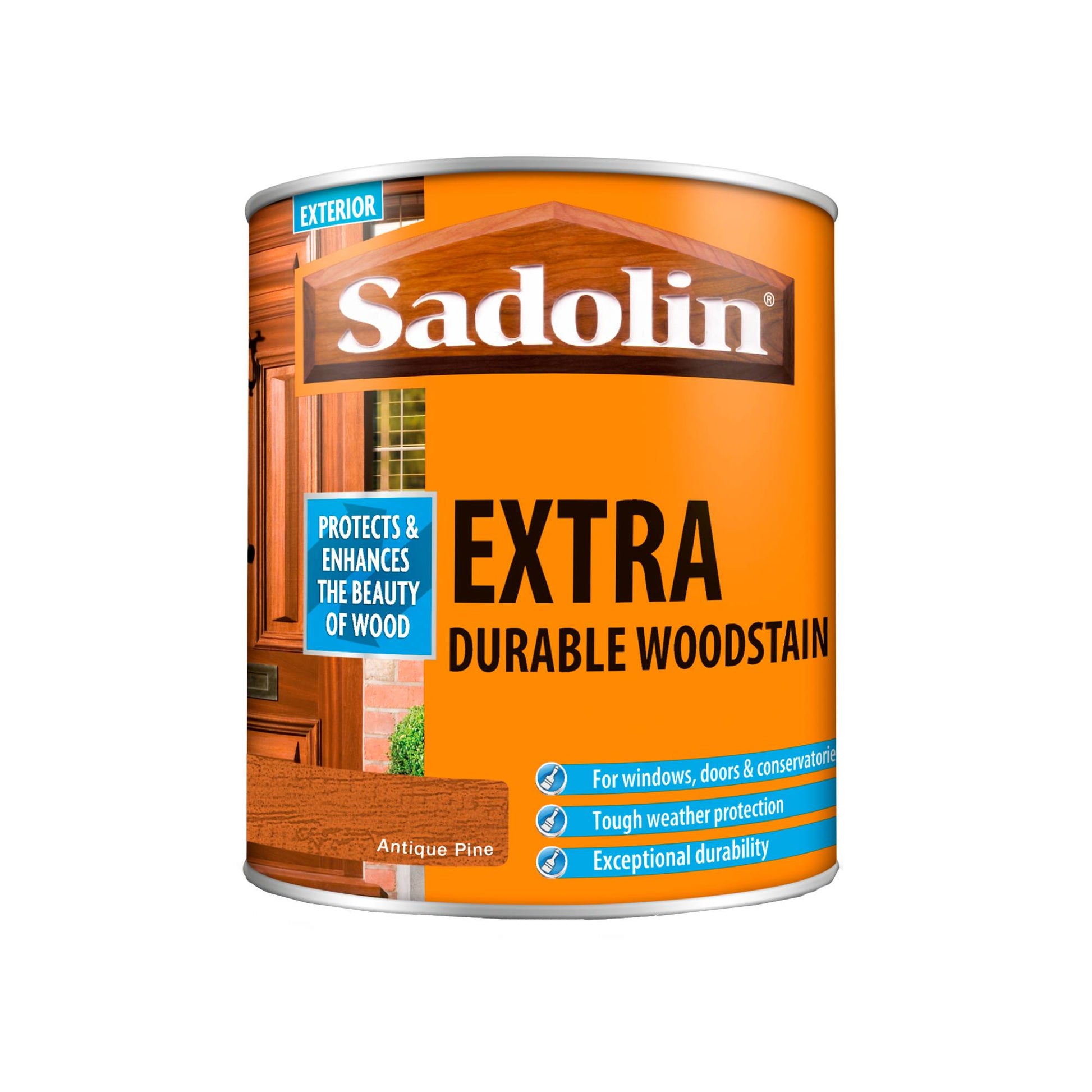 Sadolin Weatherproof Exterior Wood Stain for Ultimate Protection - Antique Pine