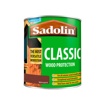 Sadolin Weatherproof Interior and Exterior Wood Stain - Mahogany