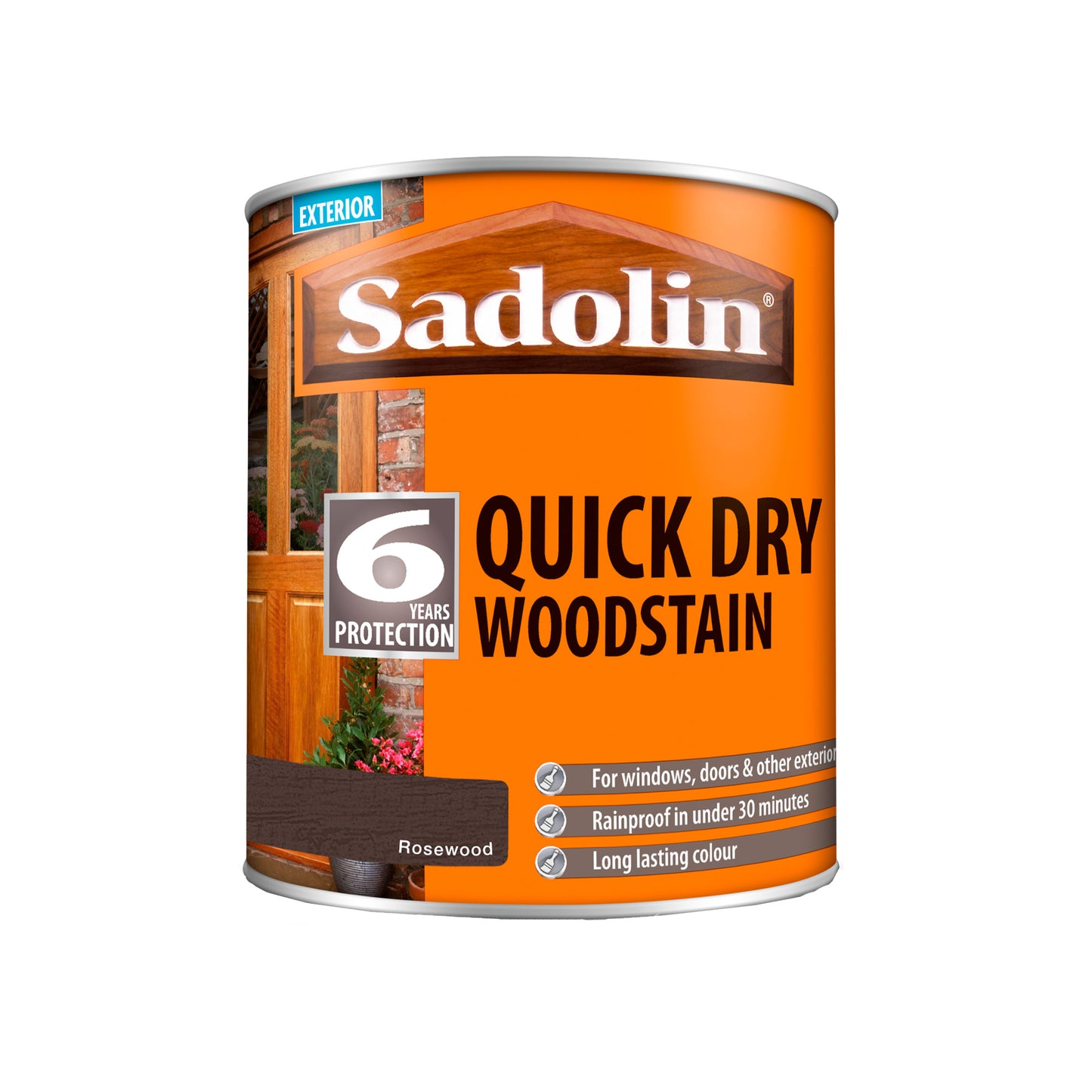 Sadolin Quick Dry Long-Lasting Exterior Woodstain with Six Year Protection - Rosewood