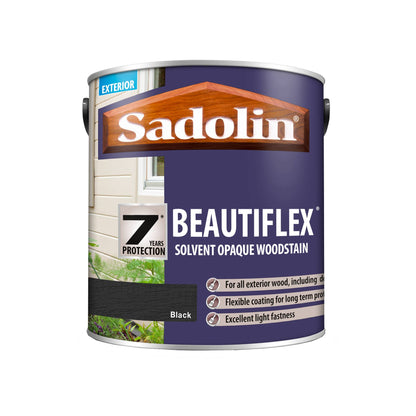 Sadolin Beautiflex - Opaque Exterior Wood Finish with 7 Year Protection - Black