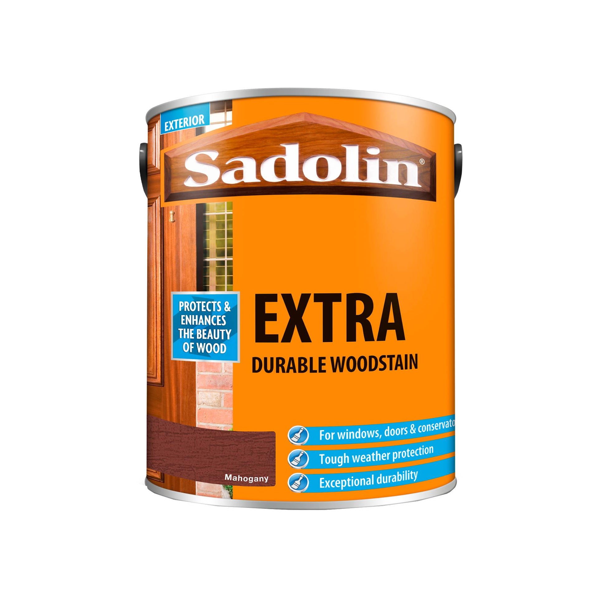 Sadolin Weatherproof Exterior Wood Stain for Ultimate Protection - Mahogany