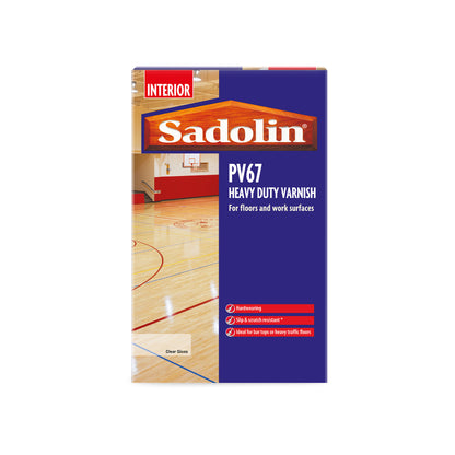 Sadolin PV67 Heavy Duty Varnish for Heavy Traffic Areas - Clear Gloss