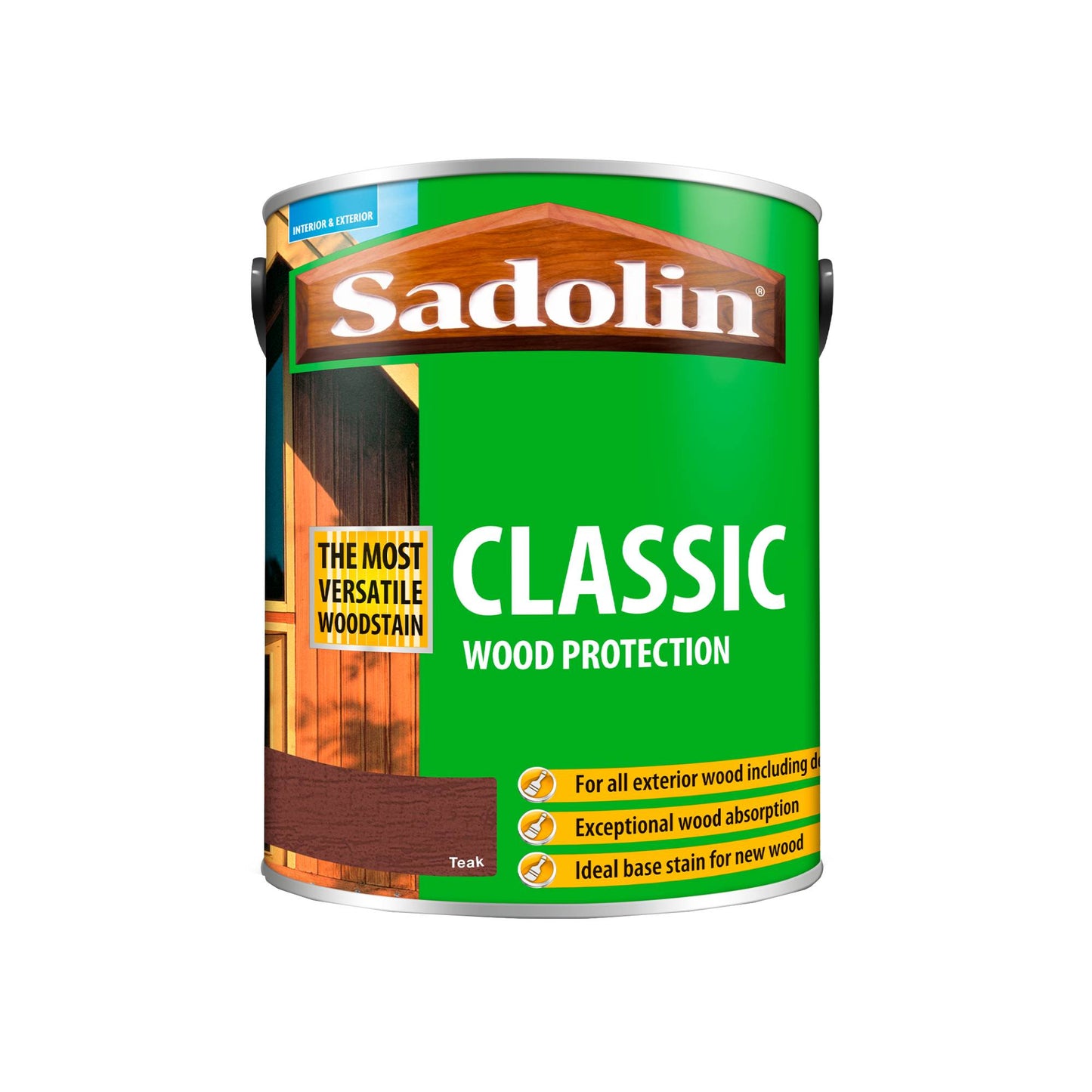 Sadolin Weatherproof Interior and Exterior Wood Stain - Teak