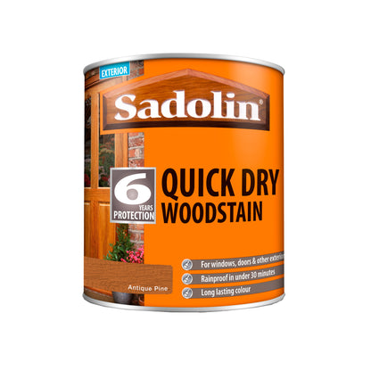 Sadolin Quick Dry Long-Lasting Exterior Woodstain with Six Year Protection - Antique Pine