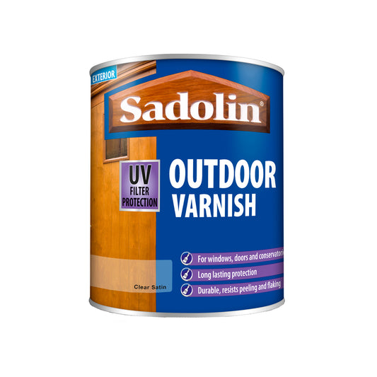 Sadolin Outdoor Protective Clear Varnish for Exterior Wood Joinery - Clear Satin