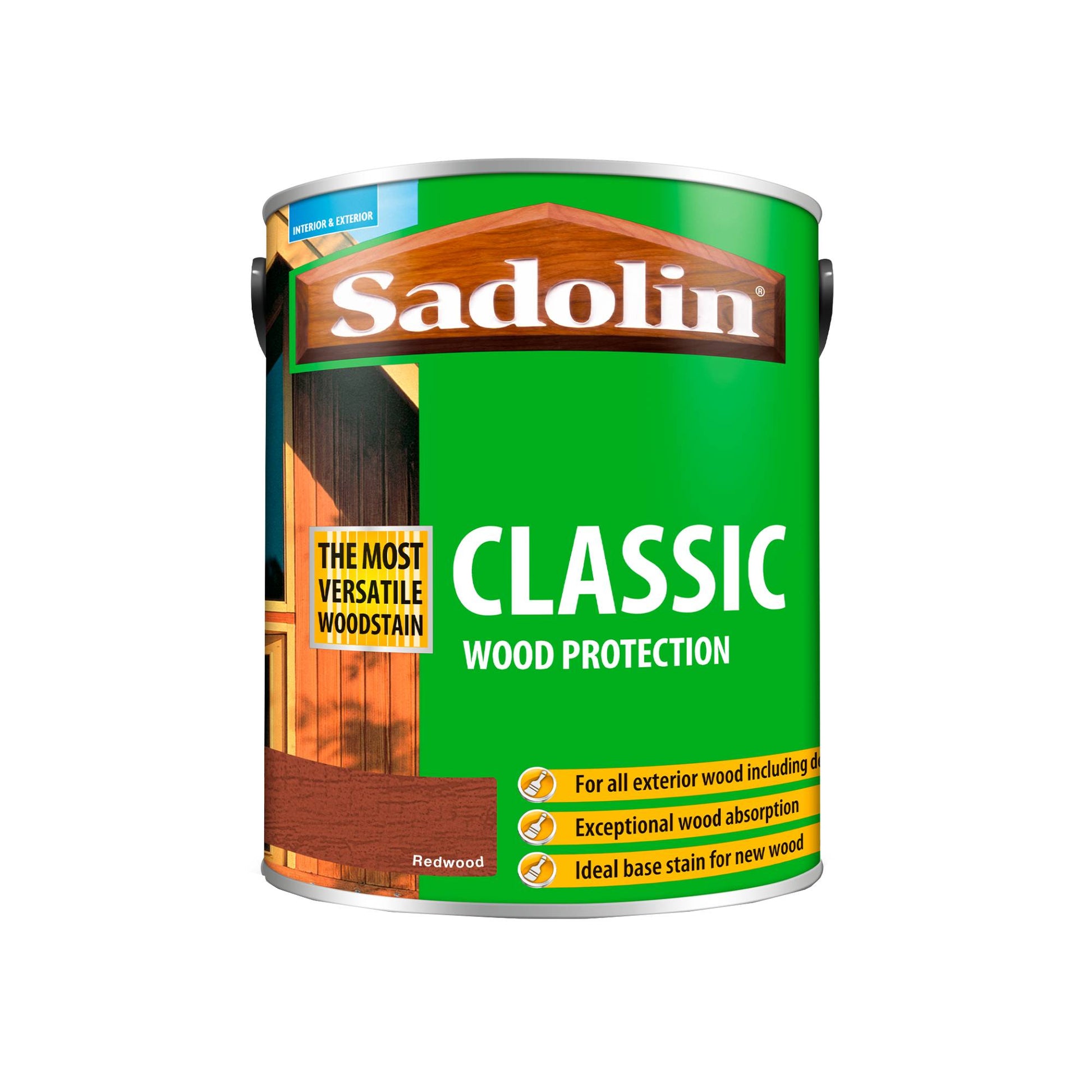 Sadolin Weatherproof Interior and Exterior Wood Stain - Redwood