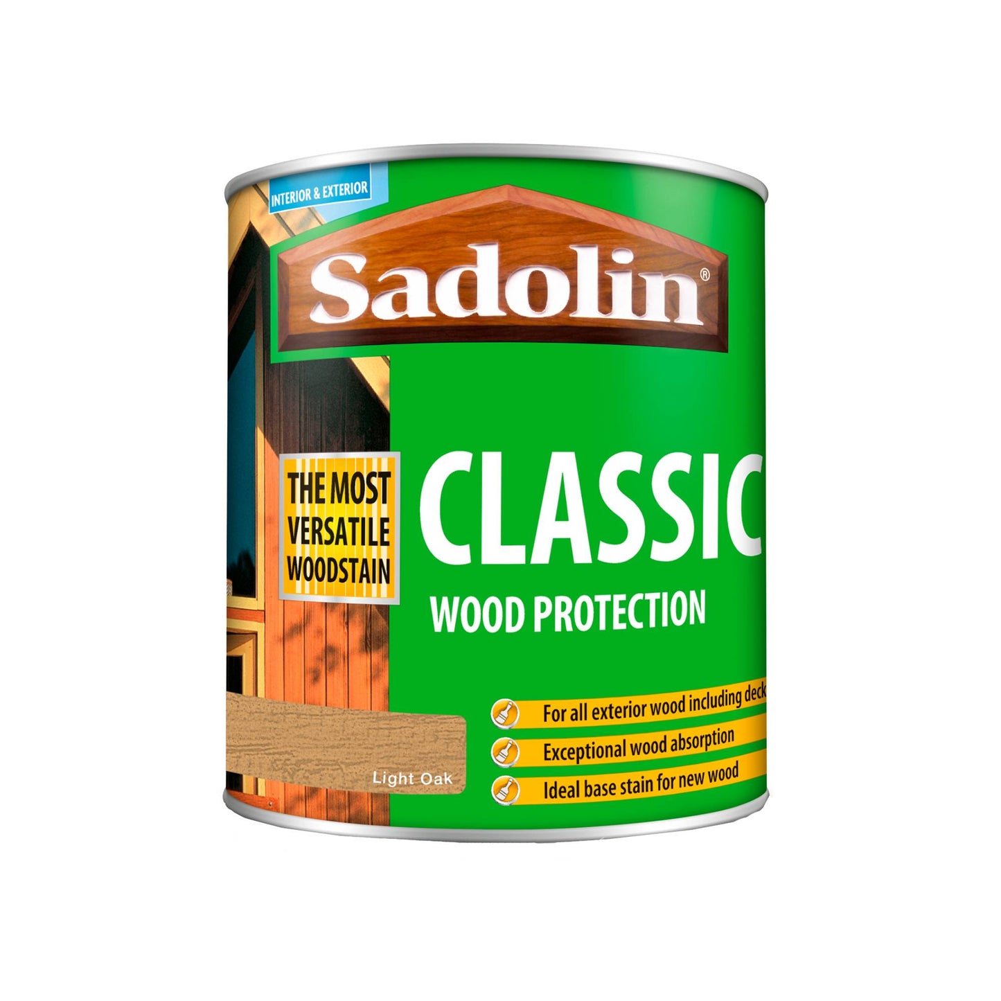 Sadolin Weatherproof Interior and Exterior Wood Stain - Light Oak