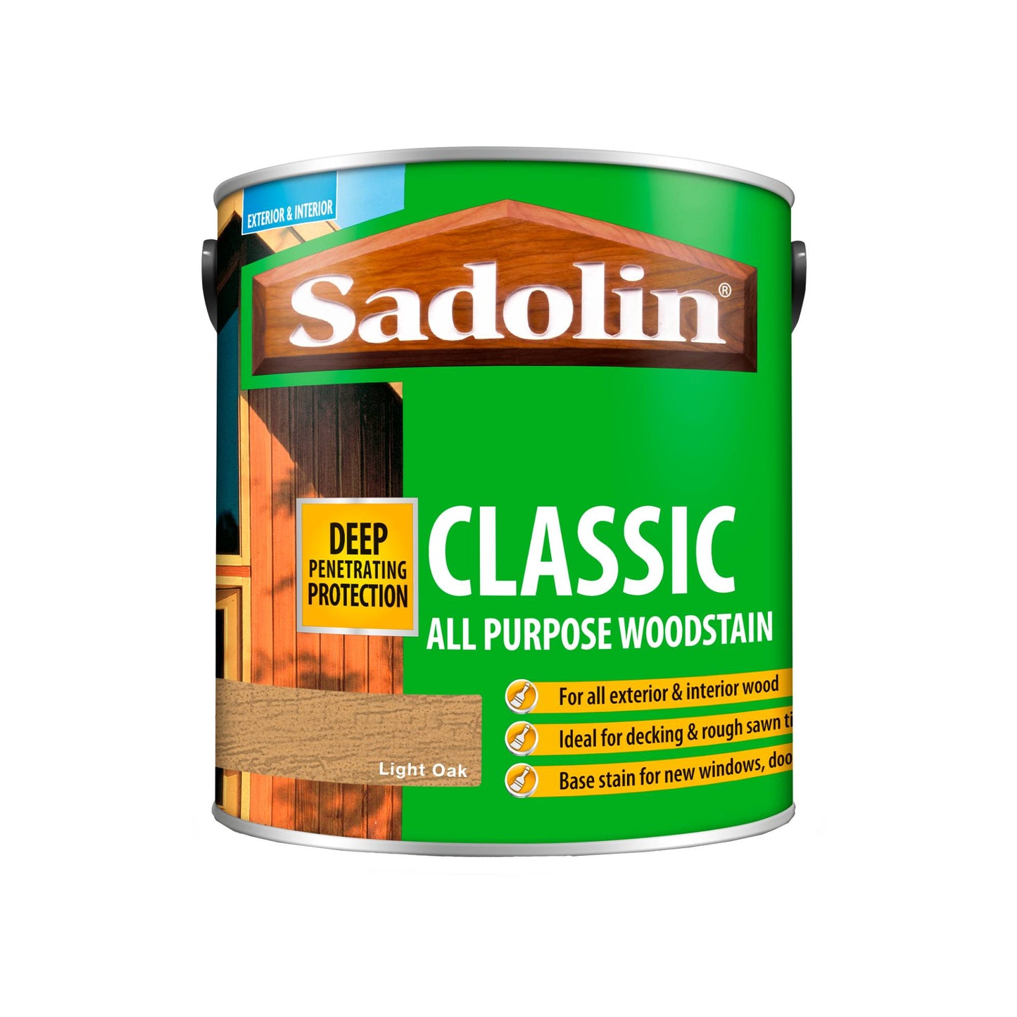 Sadolin Weatherproof Interior and Exterior Wood Stain - Light Oak