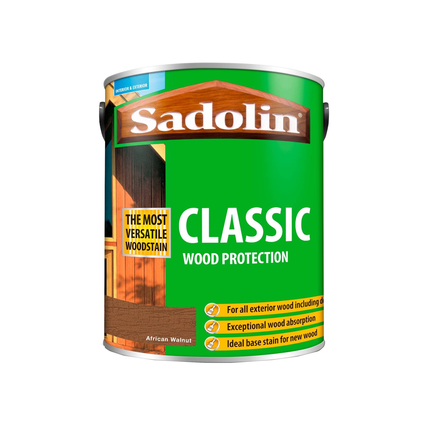 Sadolin Weatherproof Interior and Exterior Wood Stain - African Walnut