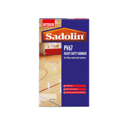 Sadolin PV67 Heavy Duty Varnish for Heavy Traffic Areas - Clear Gloss