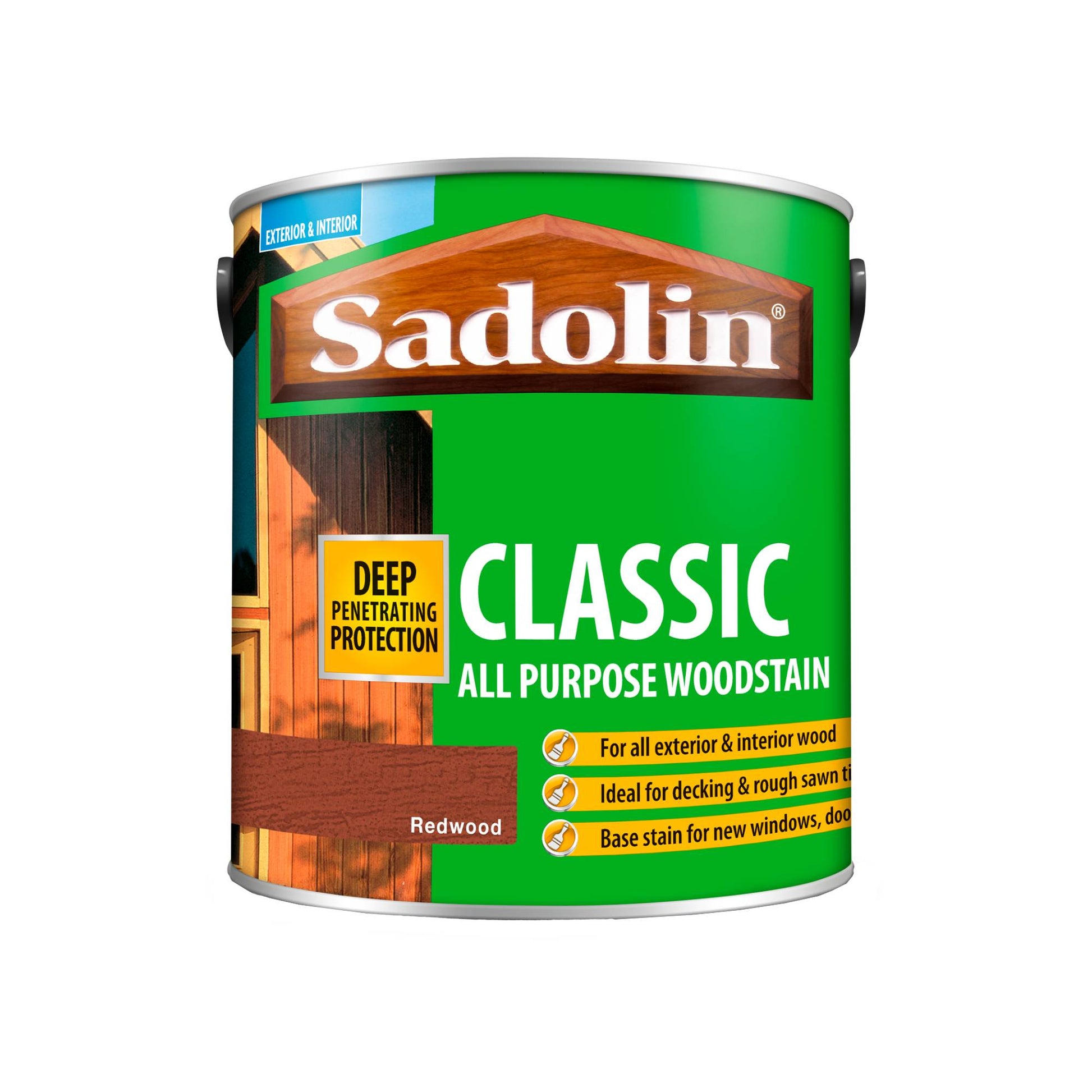 Sadolin Weatherproof Interior and Exterior Wood Stain - Redwood