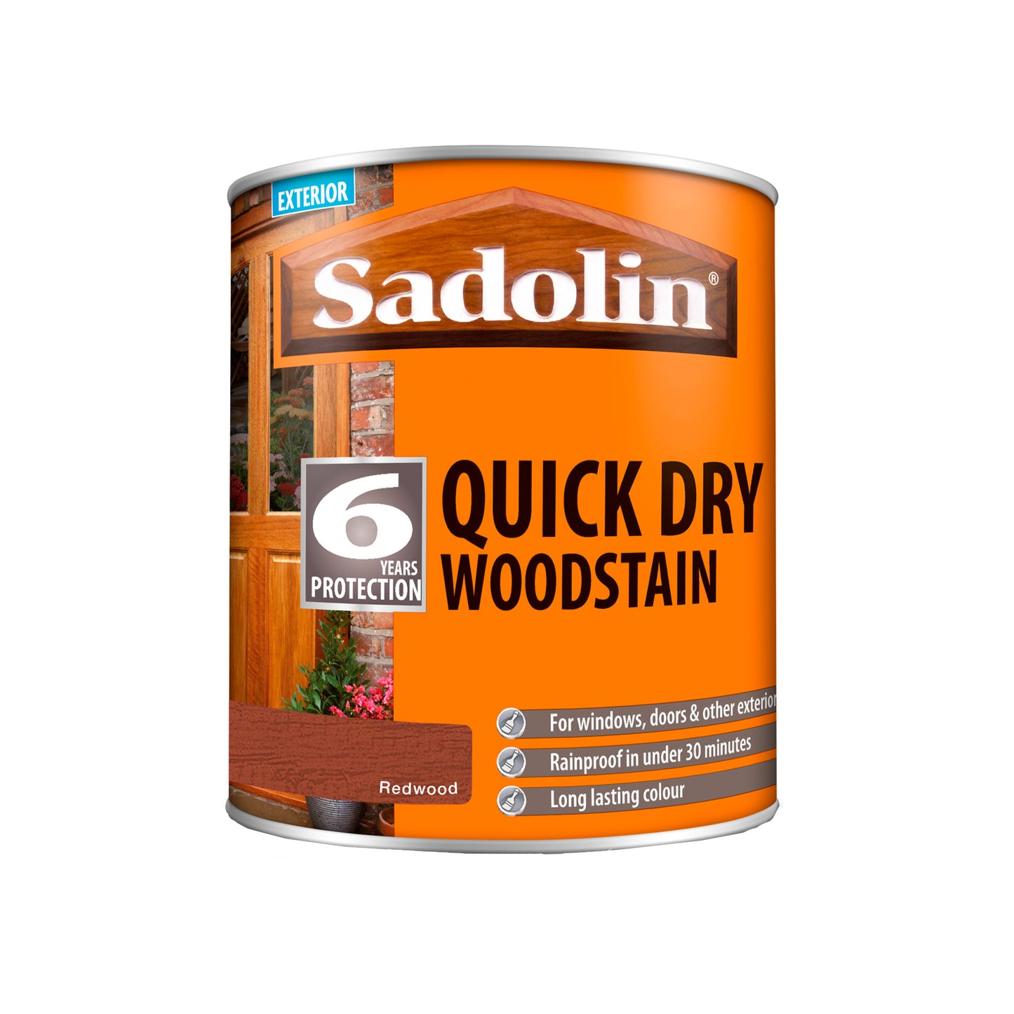 Sadolin Quick Dry Long-Lasting Exterior Woodstain with Six Year Protection - Redwood