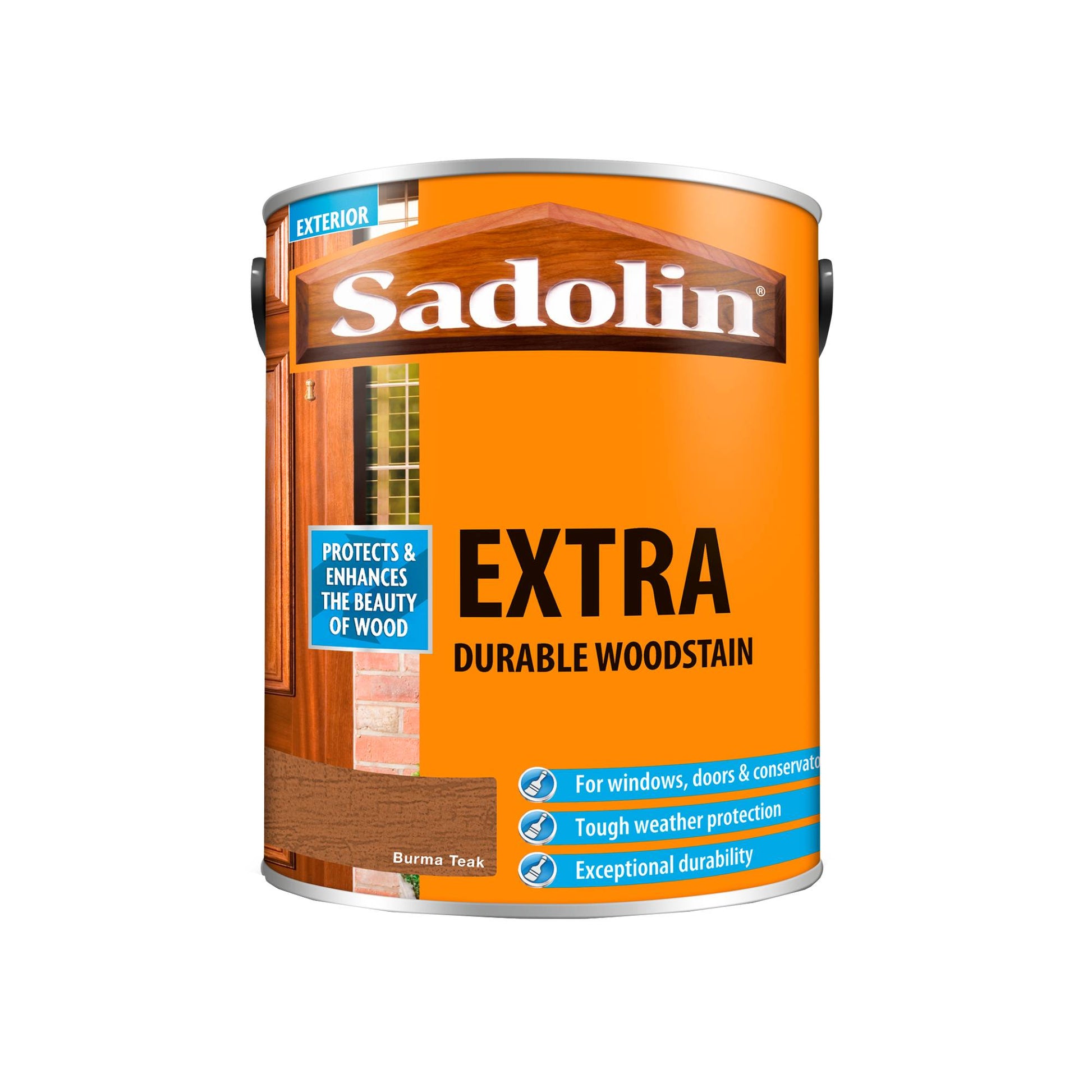 Sadolin Weatherproof Exterior Wood Stain for Ultimate Protection - Burma Teak