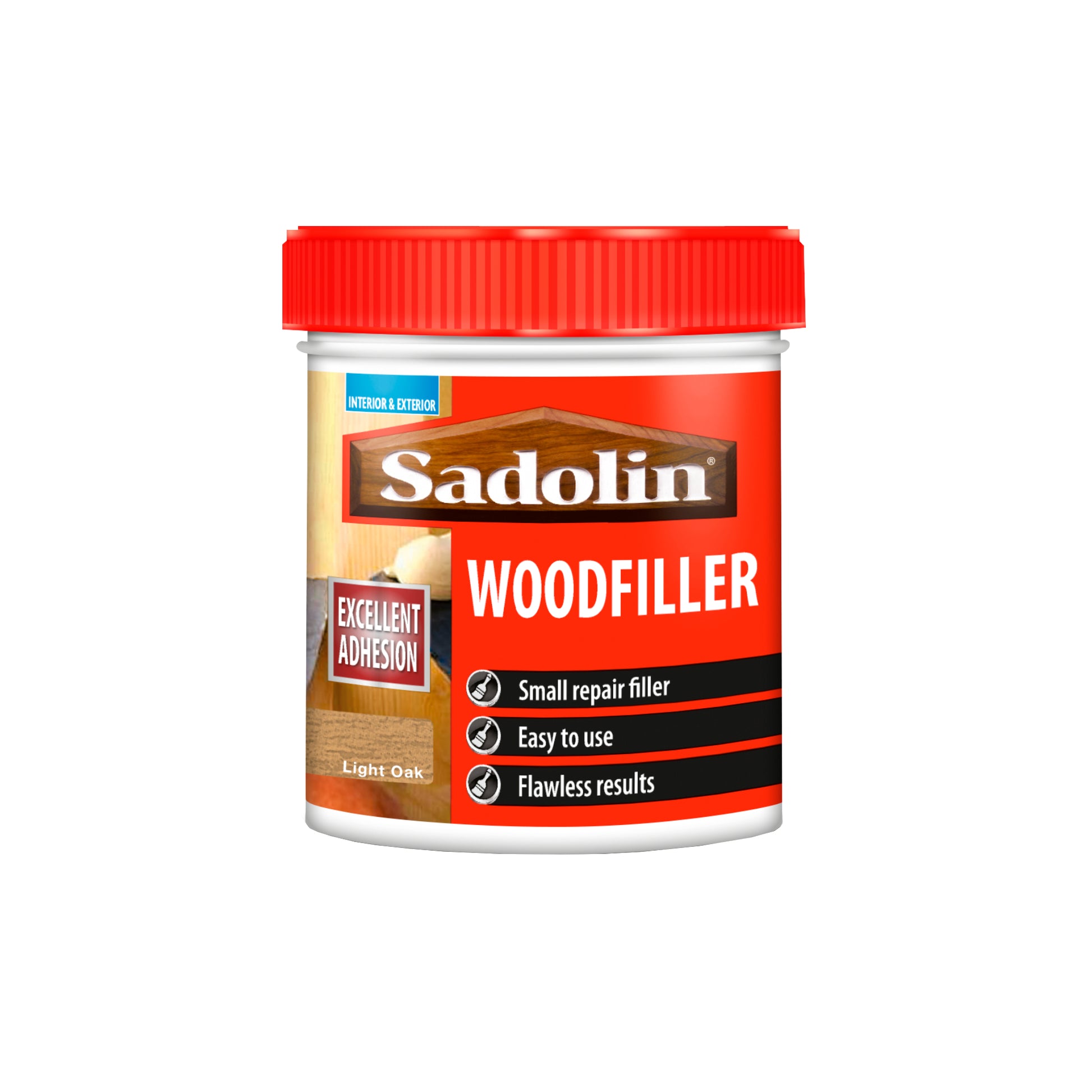 Sadolin Woodfiller for Small Repairs to Interior and Exterior Wood - Light Oak - 250ml