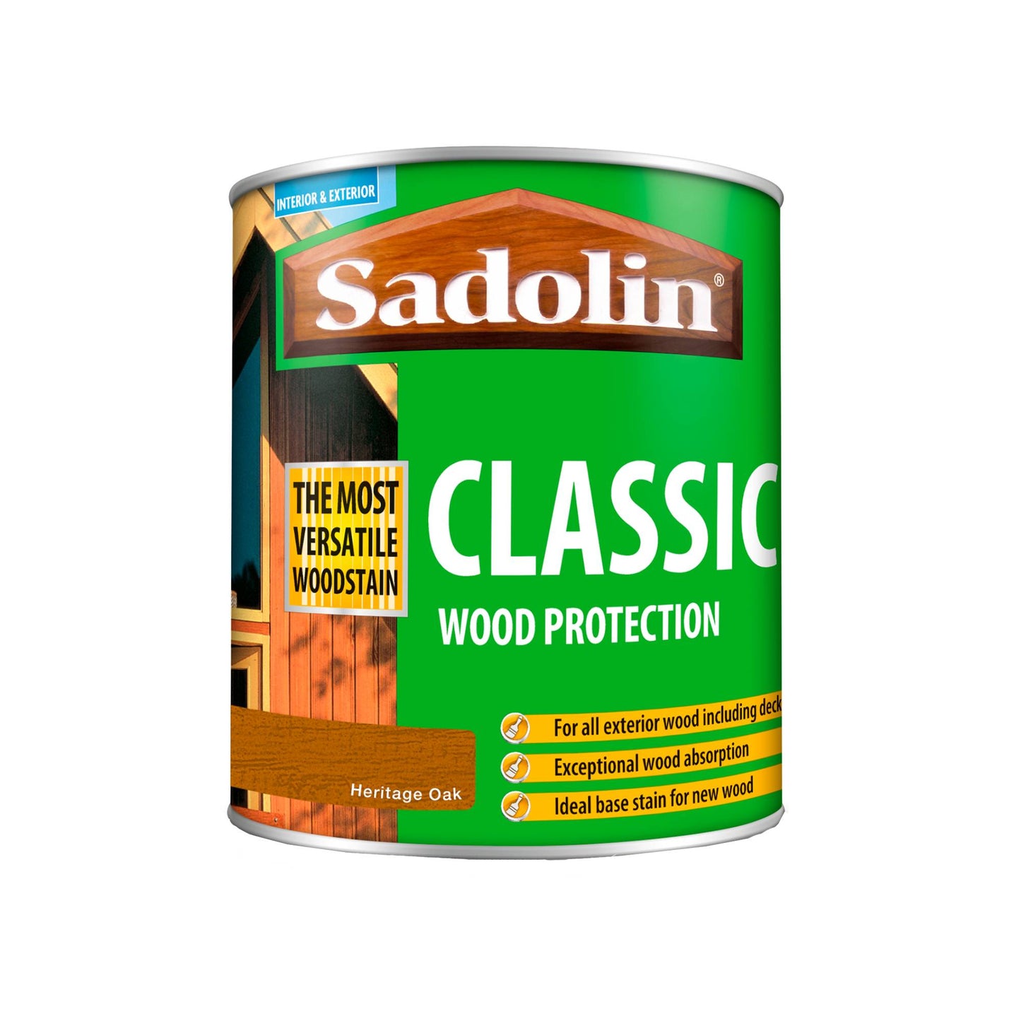 Sadolin Weatherproof Interior and Exterior Wood Stain - Heritage Oak