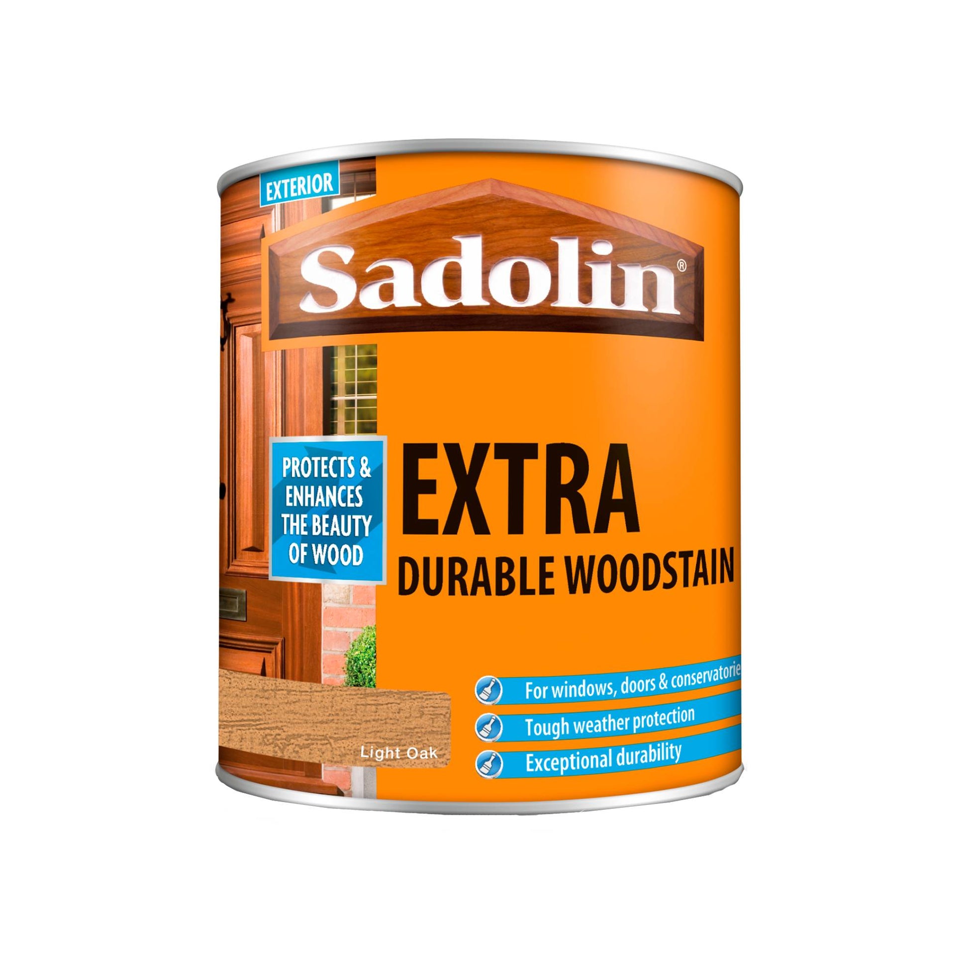 Sadolin Weatherproof Exterior Wood Stain for Ultimate Protection - Light Oak