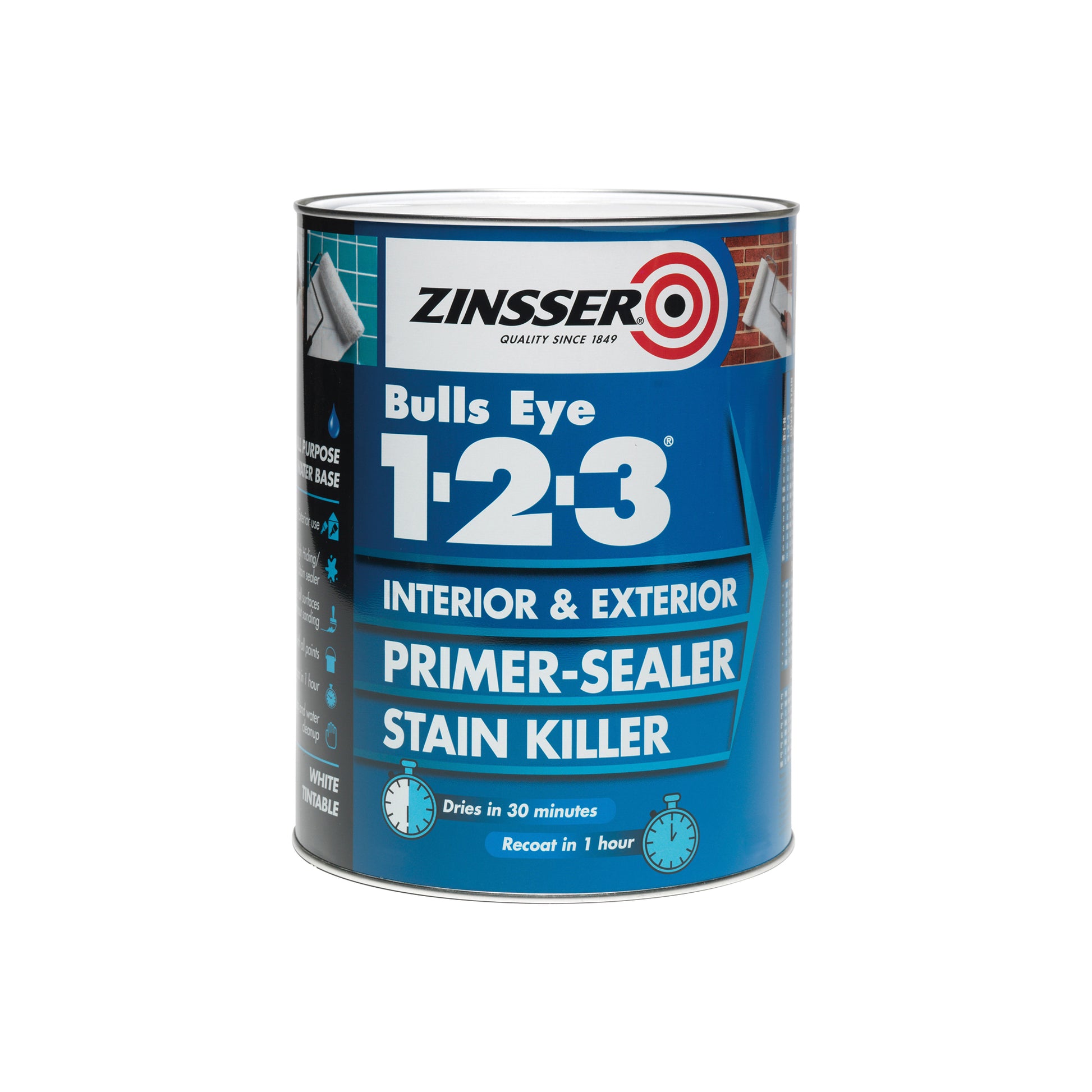 Zinsser Bulls Eye 1-2-3 - White