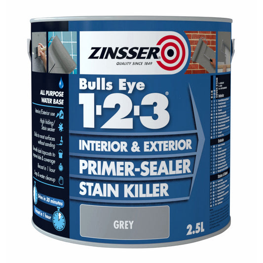 Zinsser Bulls Eye 1-2-3 - Grey