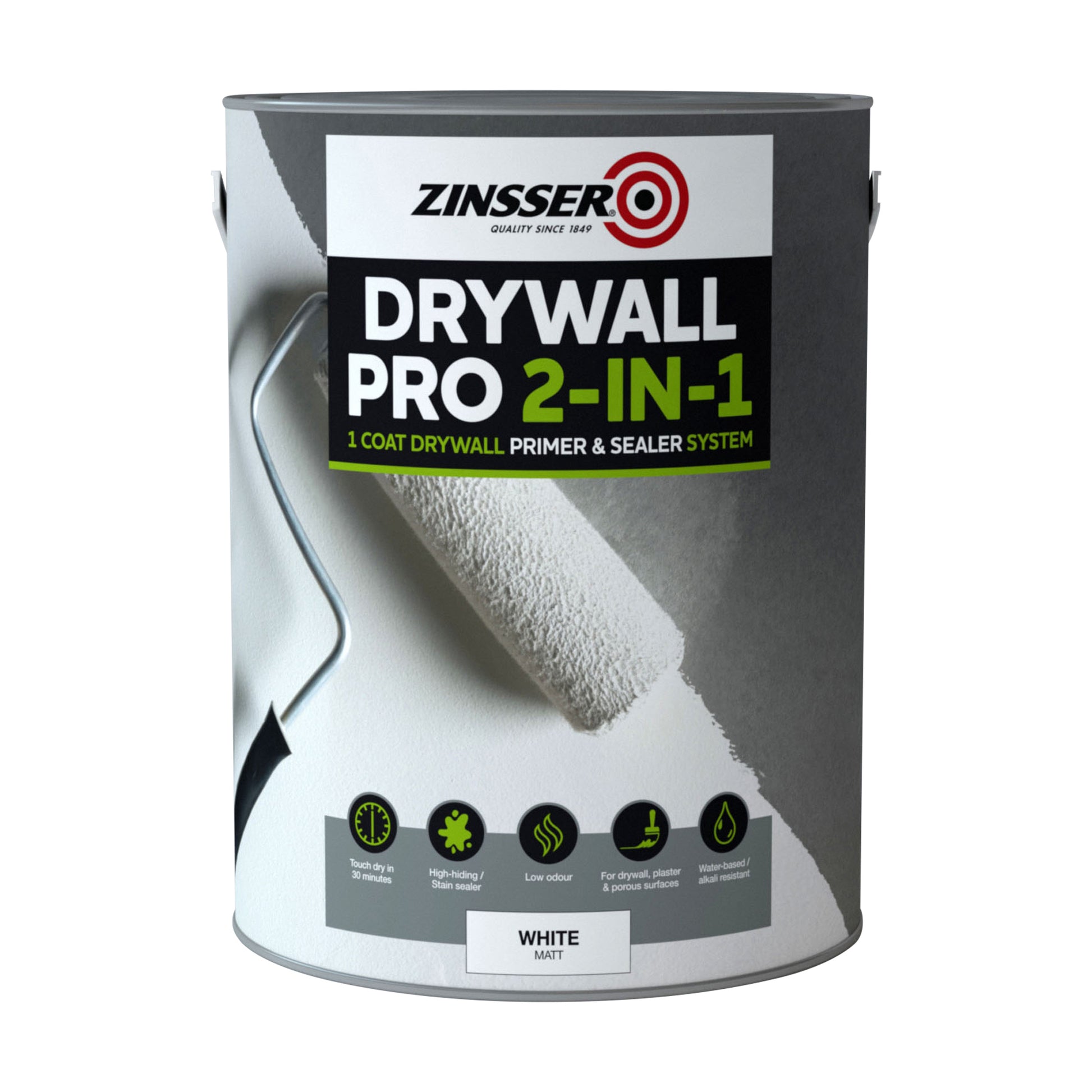 Zinsser Drywall Pro 2-in-1 - White - 5 Litre