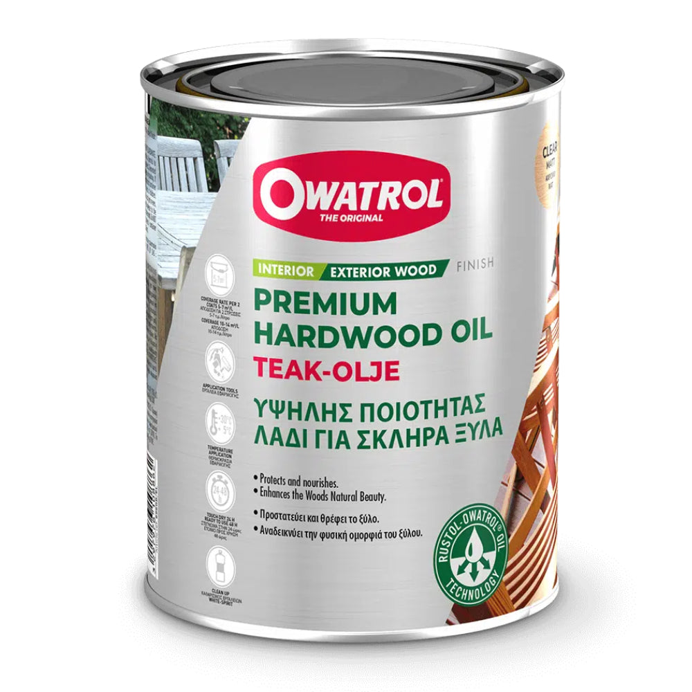 Owatrol Teak Olje Premium Hardwood Oil for Interior and Exterior Use