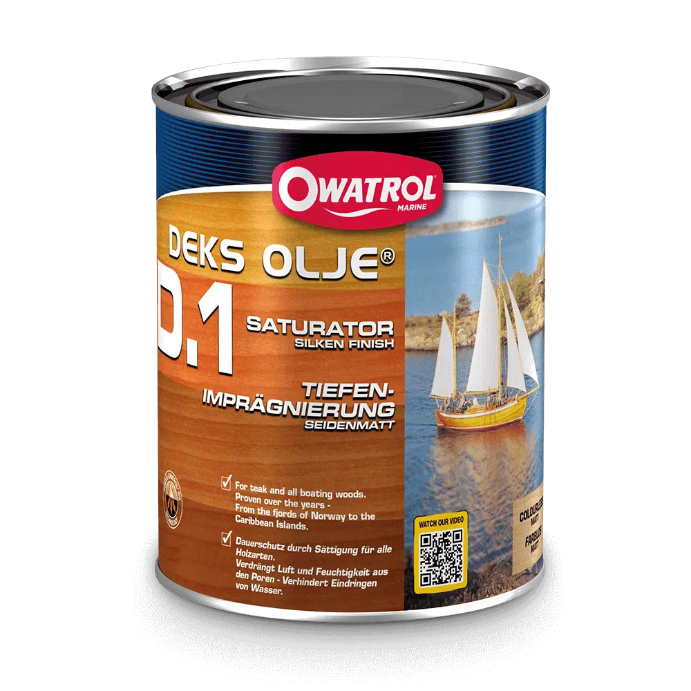 Owatrol Deks Olje D1 Saturating Wood Oil with Clear Matt Finish