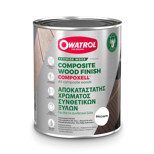 Owatrol Compoxell Composite Wood Protector and Colour Restorer - Brown