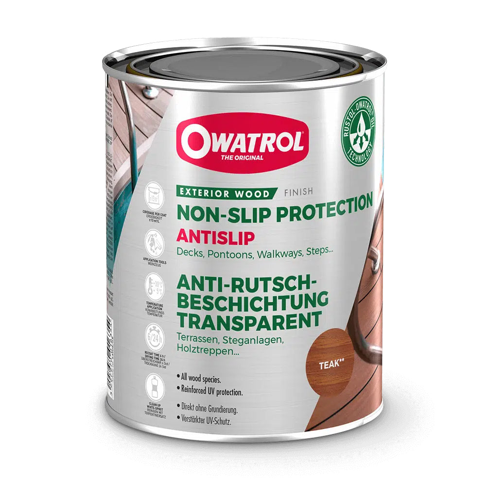 Owatrol Antislip Non-Slip Protection for All Wood Species - Teak