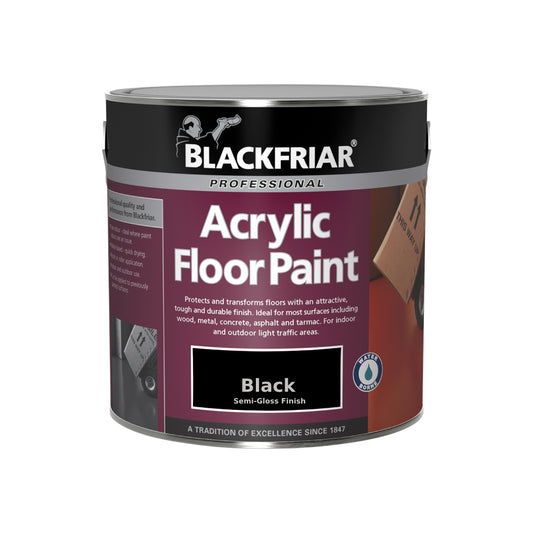 Blackfriar Professional Acrylic Floor Paint - Black