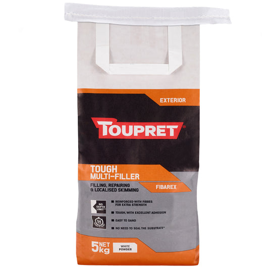 Toupret Tough Multi Filler Fibarex Filler - White - 5 Kg