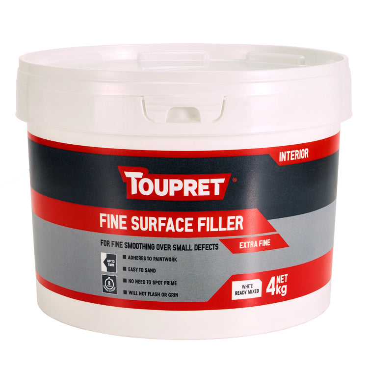 Toupret Fine Surface Filler - White - 4 Kg