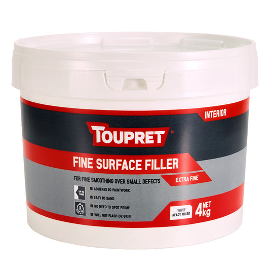 Toupret Fine Surface Filler - White - 4 Kg