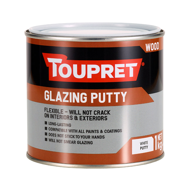 Toupret Glazing Putty - White - 1 Litre