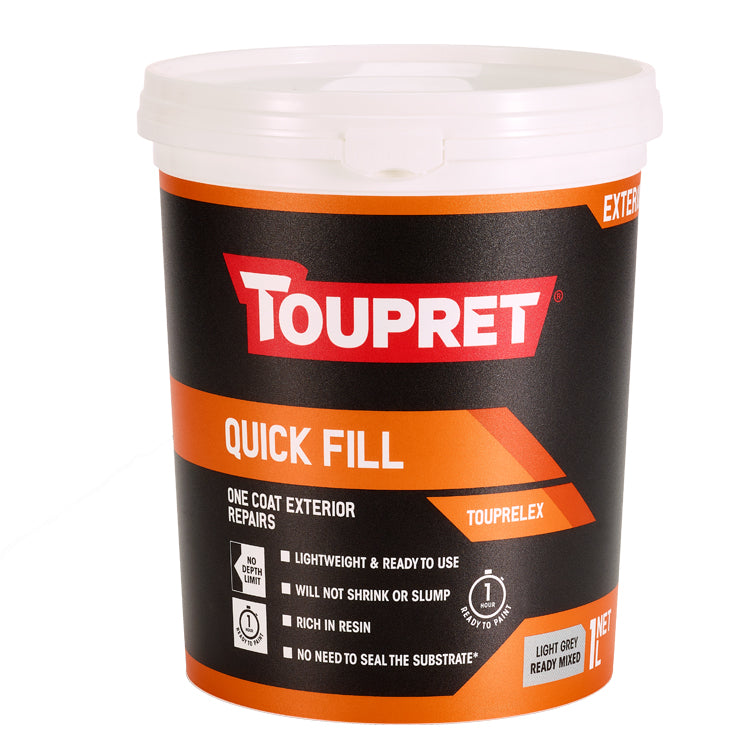 Toupret Quick Fill Touprelex - Light Grey - 1 Litre