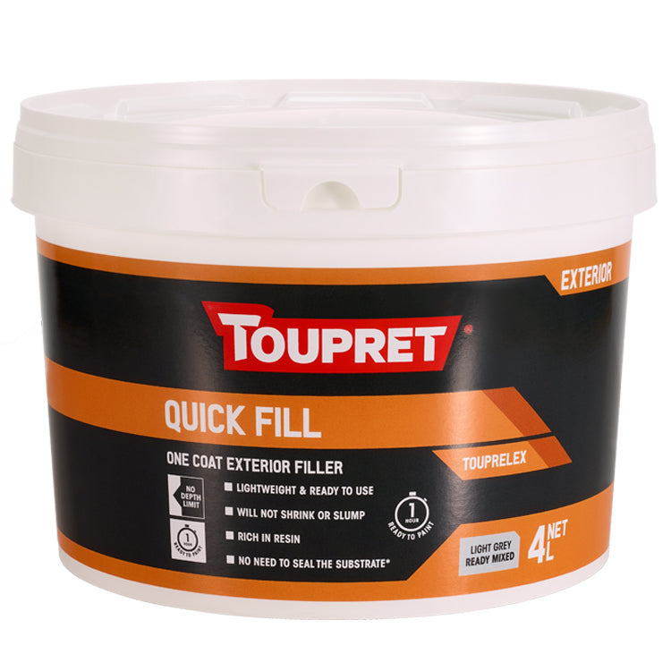 Toupret Quick Fill Touprelex - Light Grey - 4 Litre