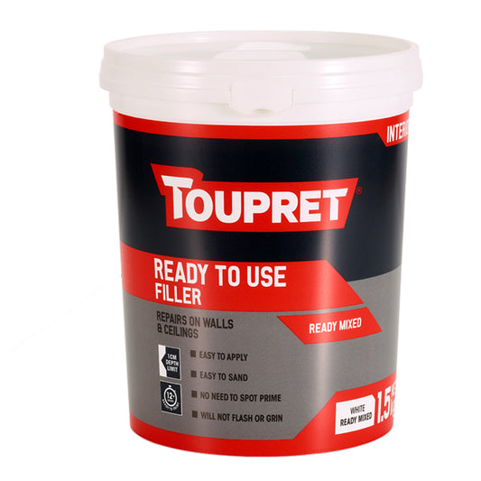 Toupret Ready to Use Filler - White- 1.5 Kg