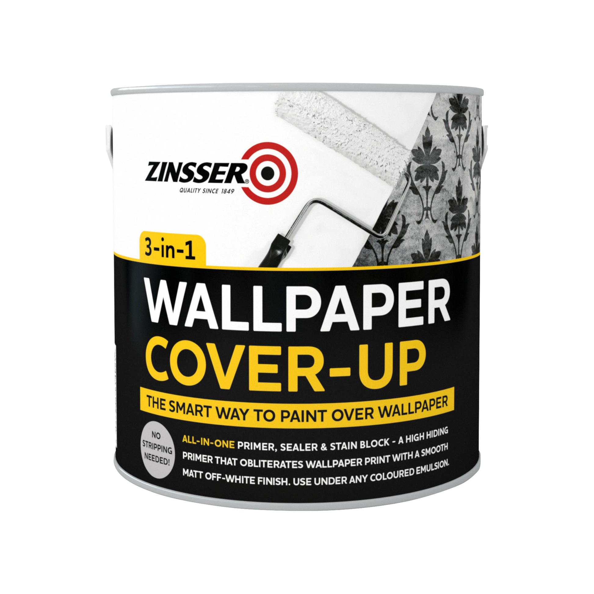 Zinsser Wallpaper Cover Up - White - 2.5 Litre