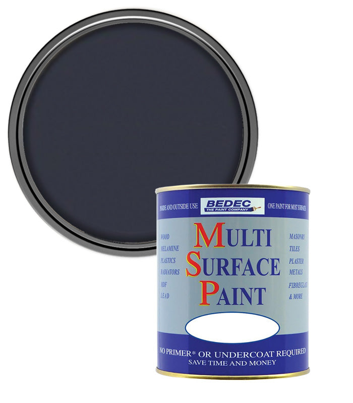 Bedec Multi Surface Soft Satin Paint - Anthracite