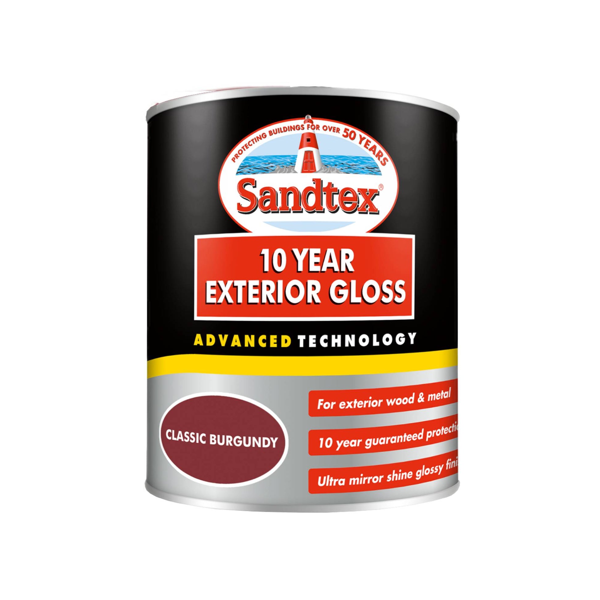 Sandtex 10 Year Exterior Gloss - Classic Burgundy