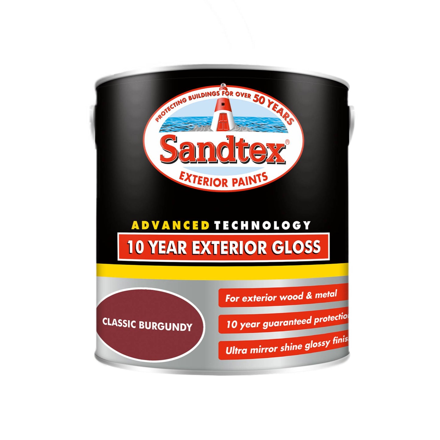 Sandtex 10 Year Exterior Gloss - Classic Burgundy