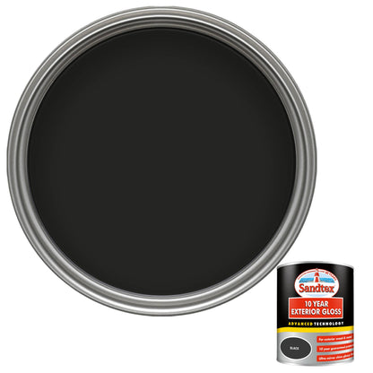 Sandtex 10 Year Exterior Gloss Paint - Black