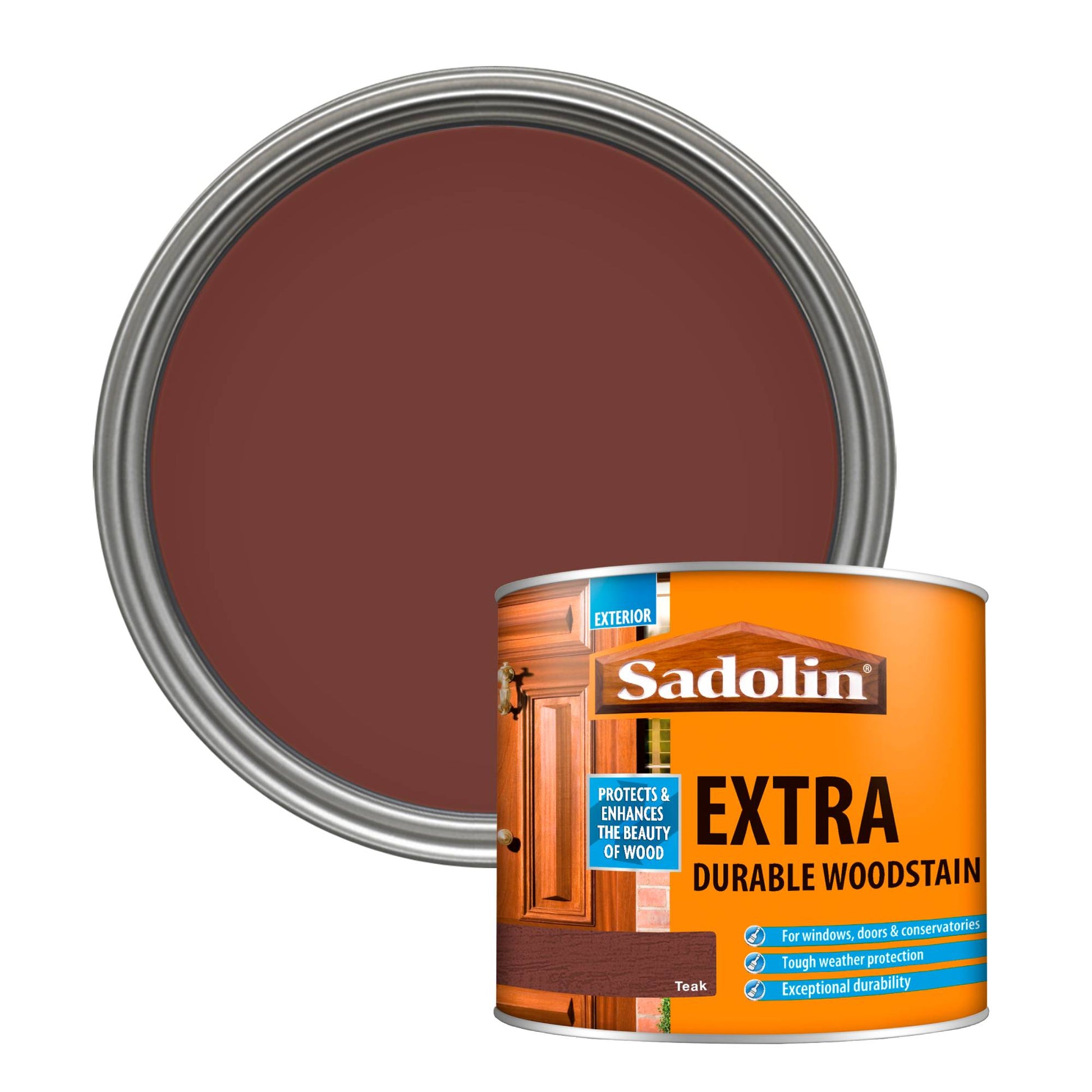 Sadolin Weatherproof Exterior Wood Stain for Ultimate Protection - Teak