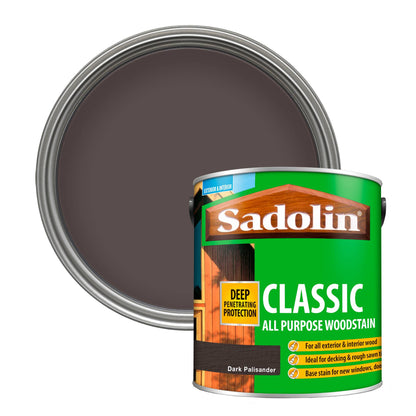 Sadolin Weatherproof Interior and Exterior Wood Stain - Dark Palisander