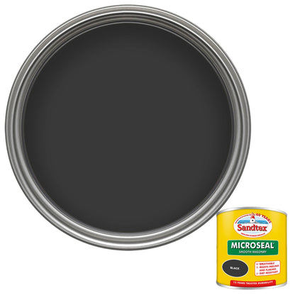 Sandtex 15 Year Weatherproof Exterior Wall Paint - Black