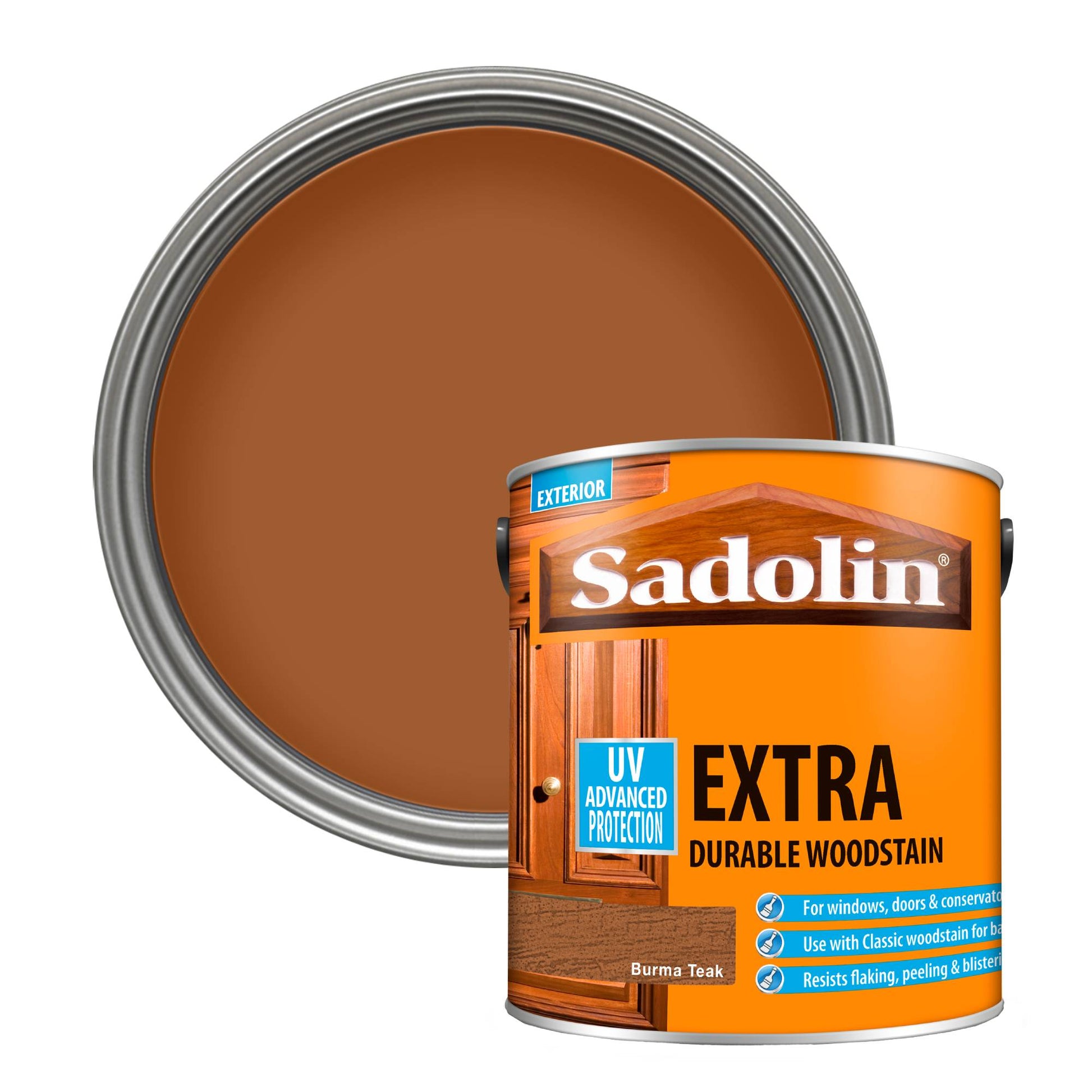 Sadolin Weatherproof Exterior Wood Stain for Ultimate Protection - Burma Teak