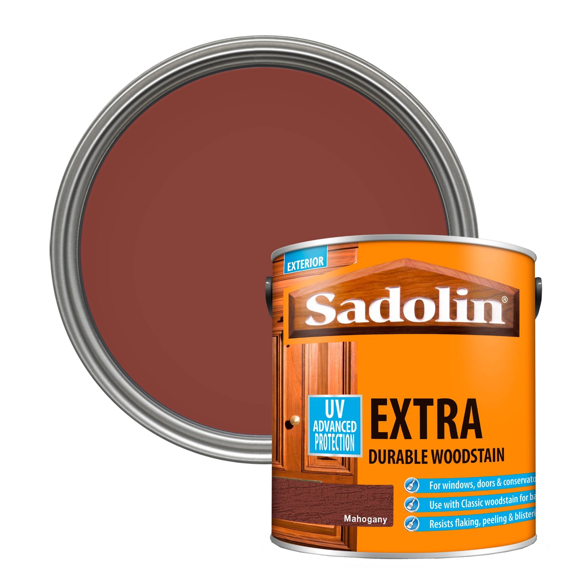 Sadolin Weatherproof Exterior Wood Stain for Ultimate Protection - Mahogany