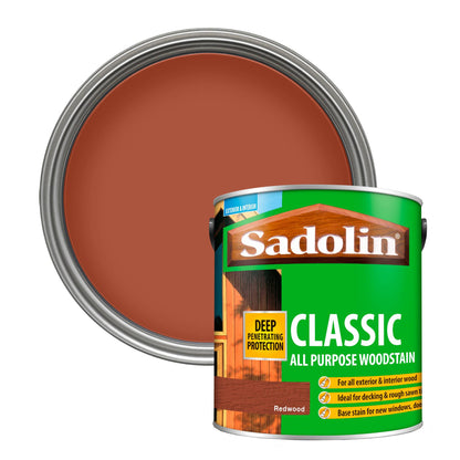 Sadolin Weatherproof Interior and Exterior Wood Stain - Redwood