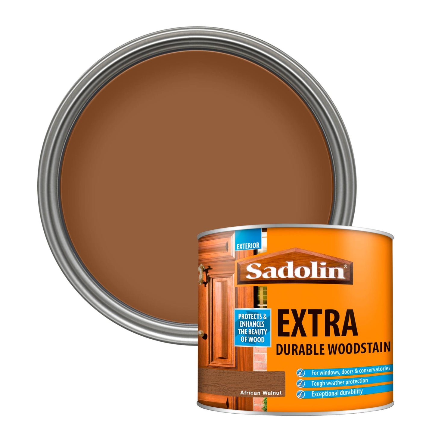 Sadolin Weatherproof Exterior Wood Stain for Ultimate Protection - African Walnut