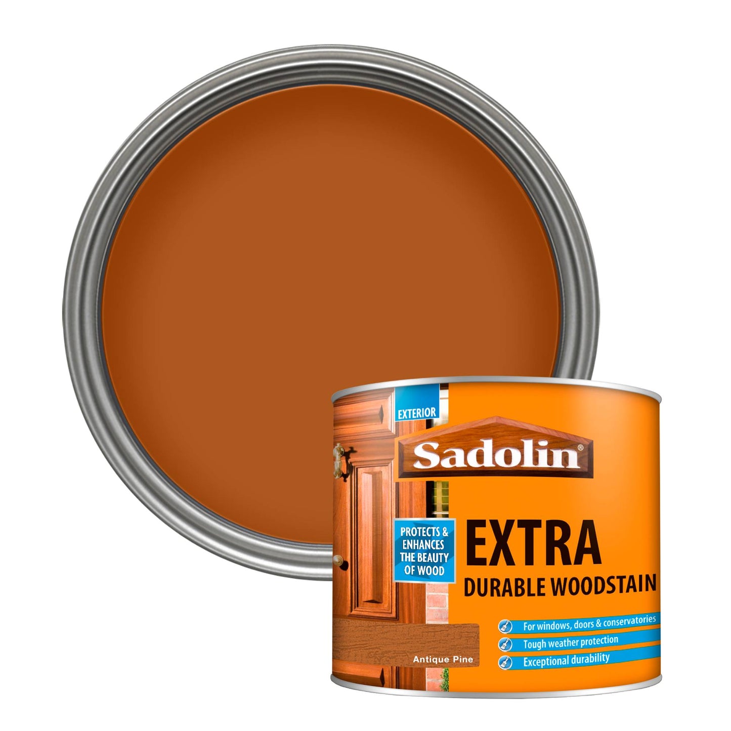 Sadolin Weatherproof Exterior Wood Stain for Ultimate Protection - Antique Pine